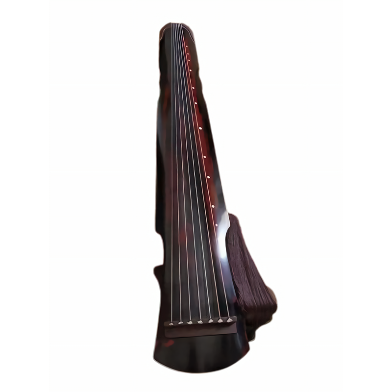 Guqin-Old Spruce Wood-Vermilion Red